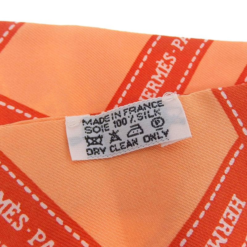 HERMES エルメス ツイリー ボルデュックリボン スカーフ シルク