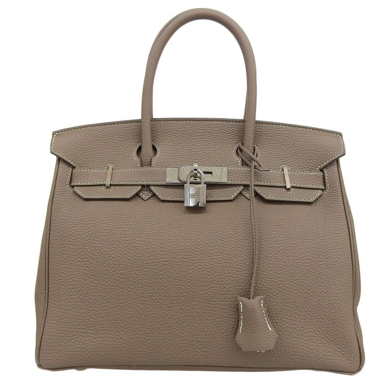 Birkin エルメス HERMES バーキン30 ハンドバッグ トゴ エトゥープ X