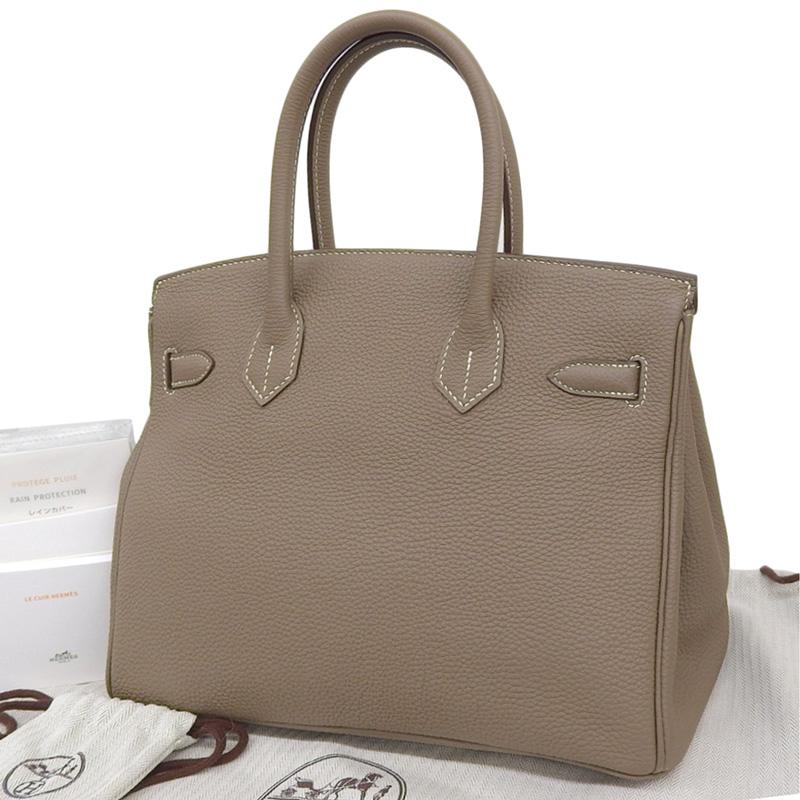 Birkin エルメス HERMES バーキン30 ハンドバッグ トゴ エトゥープ X