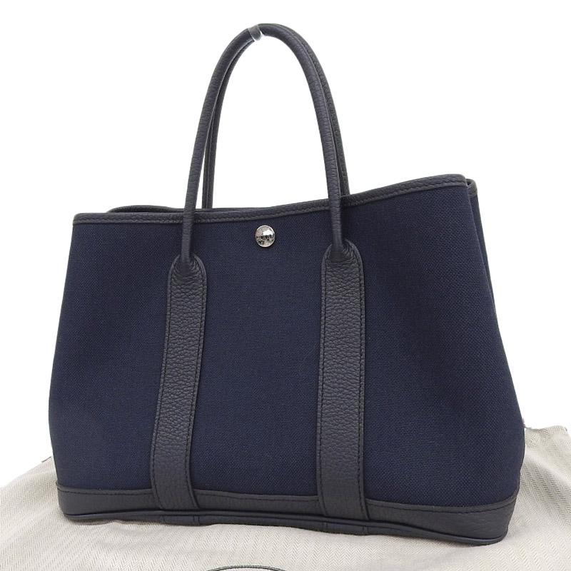 HERMES 美品 ガーデンパーティ TPM ネゴンダ トートバッグ □L刻印 ガーデンパーティー エルメス HERMES ガーデンパーティTPM トート