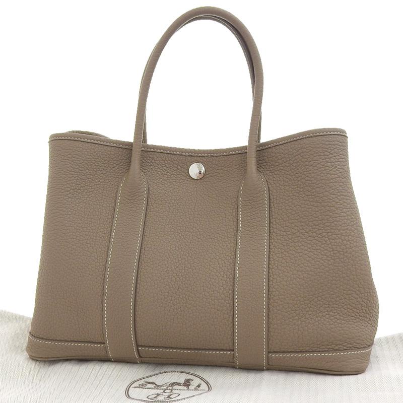 エルメス HERMES ガーデンパーティTPM トートバッグ ネゴンダ エトゥープ U刻印 2022年 中古 新入荷 HE1062の画像