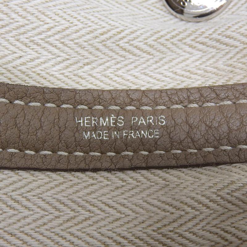 エルメス HERMES ガーデンパーティTPM トートバッグ ネゴンダ エトゥープ U刻印 2022年 中古 新入荷 HE1062の画像