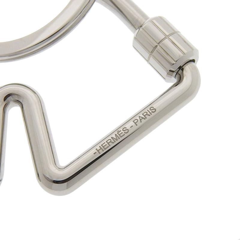 HERMES（エルメス） シュバル キーリング メタル シルバー色 美品 新