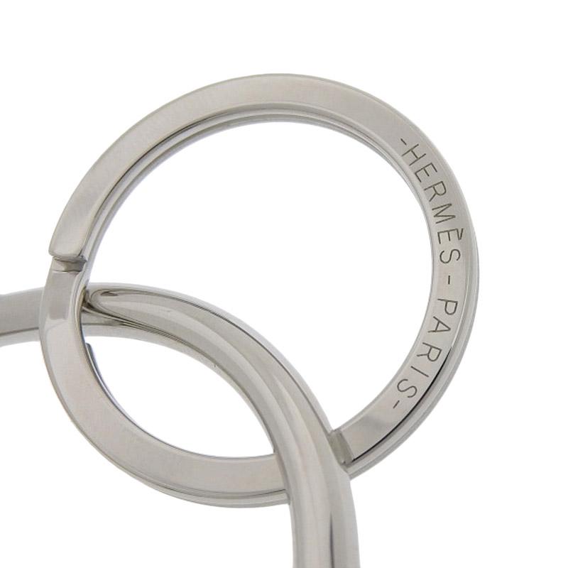HERMES（エルメス） シュバル キーリング メタル シルバー色 美品 新
