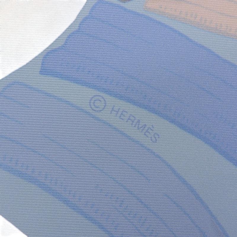 HERMES（エルメス） カレ90 スカーフ シルク ブルー 「Tigre Royal