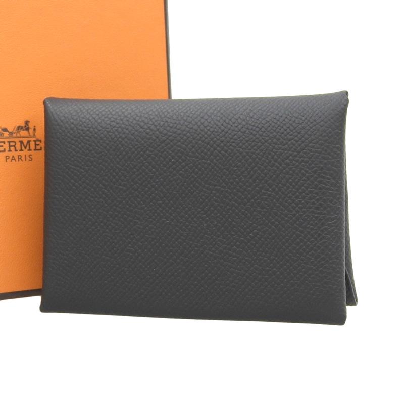 HERMES（エルメス） カルヴィデュオ コインケース エプソン ブラック W