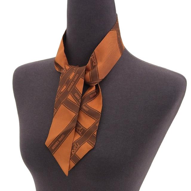 HERMES（エルメス） ボルデュックリボン ツイリー スカーフ シルク