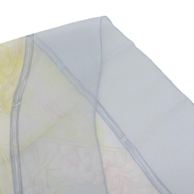 HERMES（エルメス） カレ90 シフォン スカーフ シルク ライトブルー