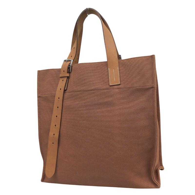 エルメス HERMES エトリヴィエール トートバッグ トワルゴエラン/ヴァッシュハンター ブラウン □O刻印 2011年 中古 新入荷 HE1191 HERMES（エルメス） エトリヴィエール トートバッグ トワルゴエラン
