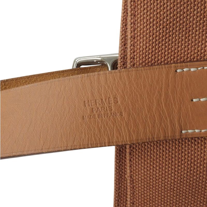 エルメス HERMES エトリヴィエール トートバッグ トワルゴエラン/ヴァッシュハンター ブラウン □O刻印 2011年 中古 新入荷 HE1191 HERMES（エルメス） エトリヴィエール トートバッグ トワルゴエラン