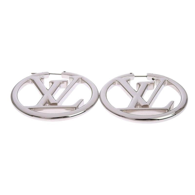 ヴィトンのピアス LOUIS VUITTON ルイヴィトン ブックルドレイユ・フープ