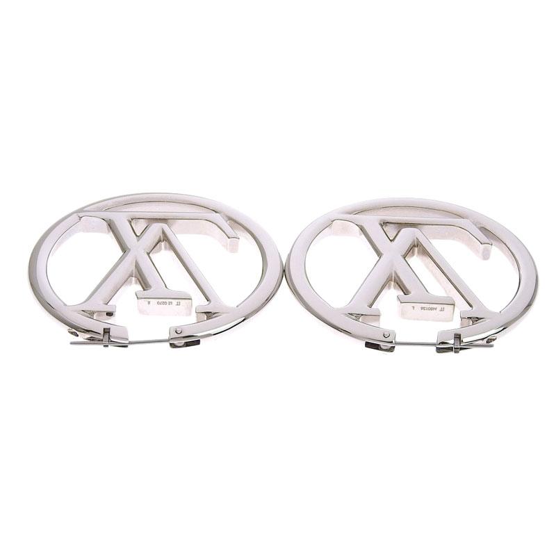 ヴィトンのピアス LOUIS VUITTON 超美品 ルイヴィトン ブックル LVイニシャル