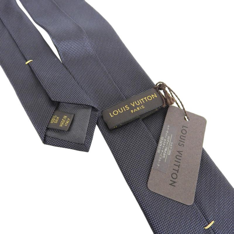 LOUIS VUITTON（ルイ・ヴィトン） ネクタイ シルク ブルーグレー 美品