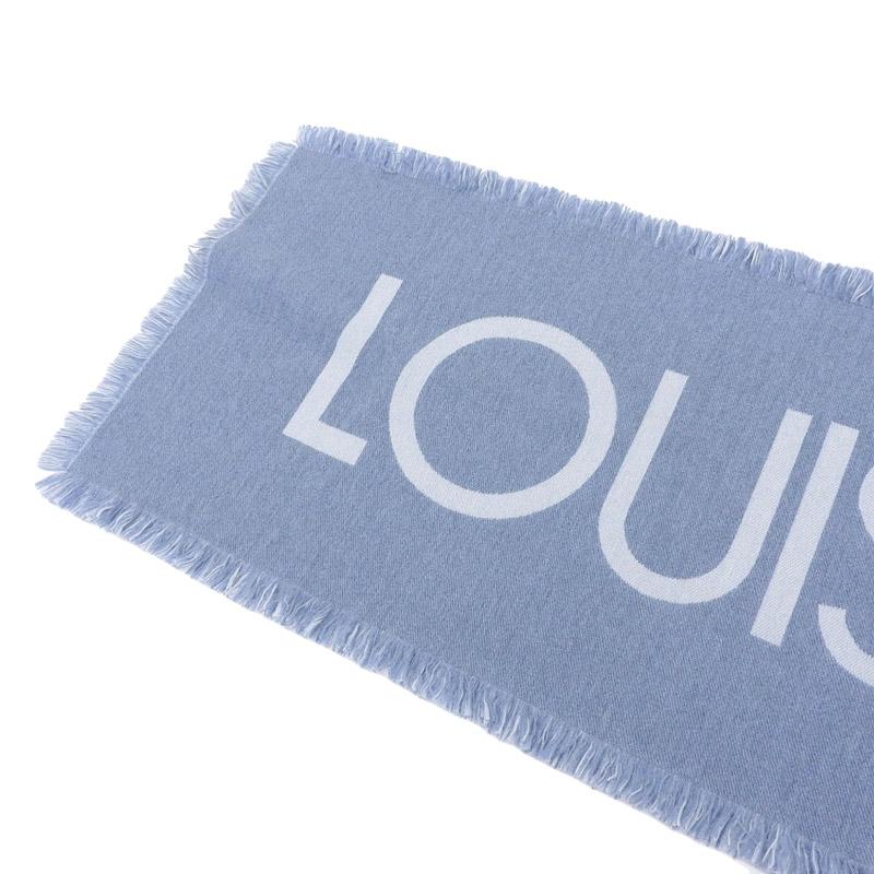 LOUIS VUITTON / エシャルプ・チームルイ_BLU/カシミア/BLU/メンズ LOUIS VUITTON（ルイ・ヴィトン） エシャルプチームルイ マフラー