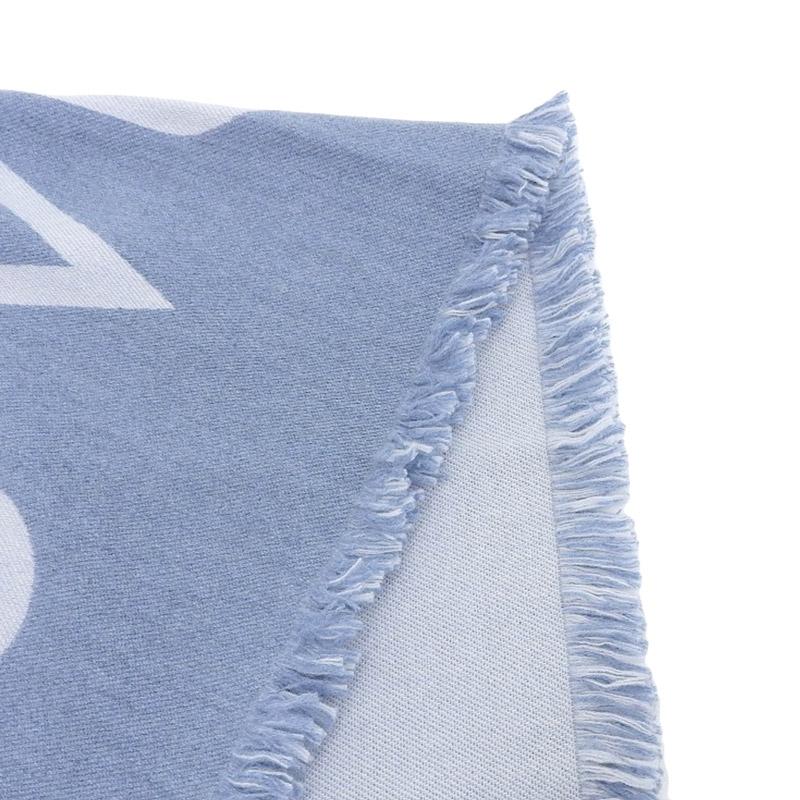 LOUIS VUITTON ロゴ入りマフラー 青 LOUIS VUITTON ロゴ入りマフラー 青 LOUIS VUITTON（マフラー