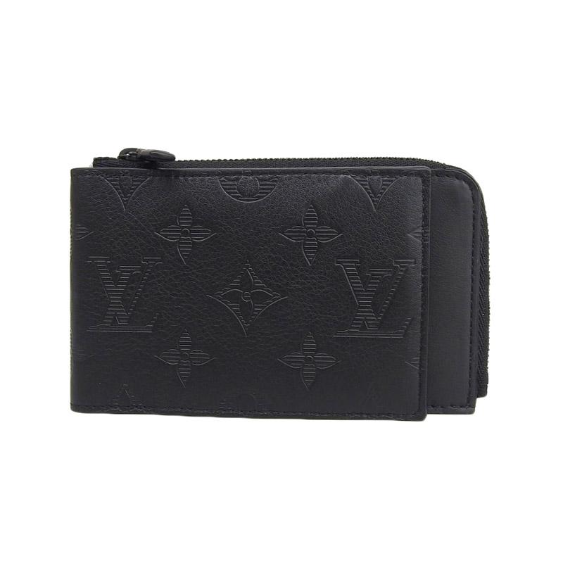 美品　ルイヴィトン　ハイブリッドウォレット　モノグラム　シャドウ LOUIS VUITTON ルイヴィトン モノグラム・シャドウレザー