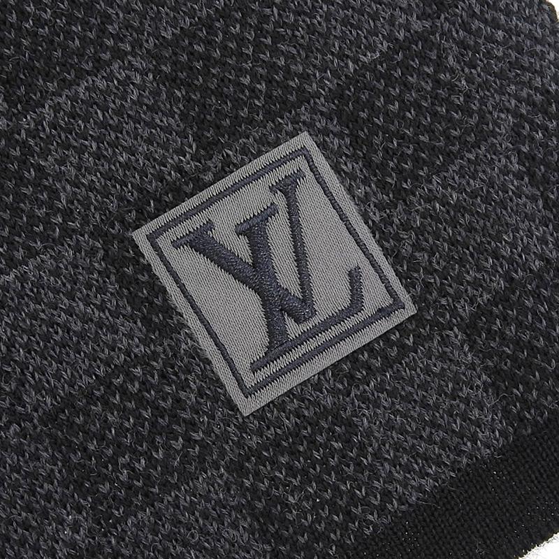 ルイヴィトン LOUIS VUITTON エシャルプ・プティ ダミエ マフラー グラフィット M70028 美品 新入荷 LV1250｜ronde｜04