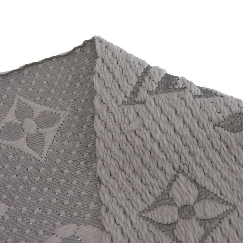 ルイヴィトン LOUIS VUITTON エシャルプロゴマニア マフラー ウール/シルク グリペルル グレー M74742 中古 新入荷 LV1499 LOUIS VUITTON ルイヴィトン マフラー エシャルプ ロゴマニア ウール