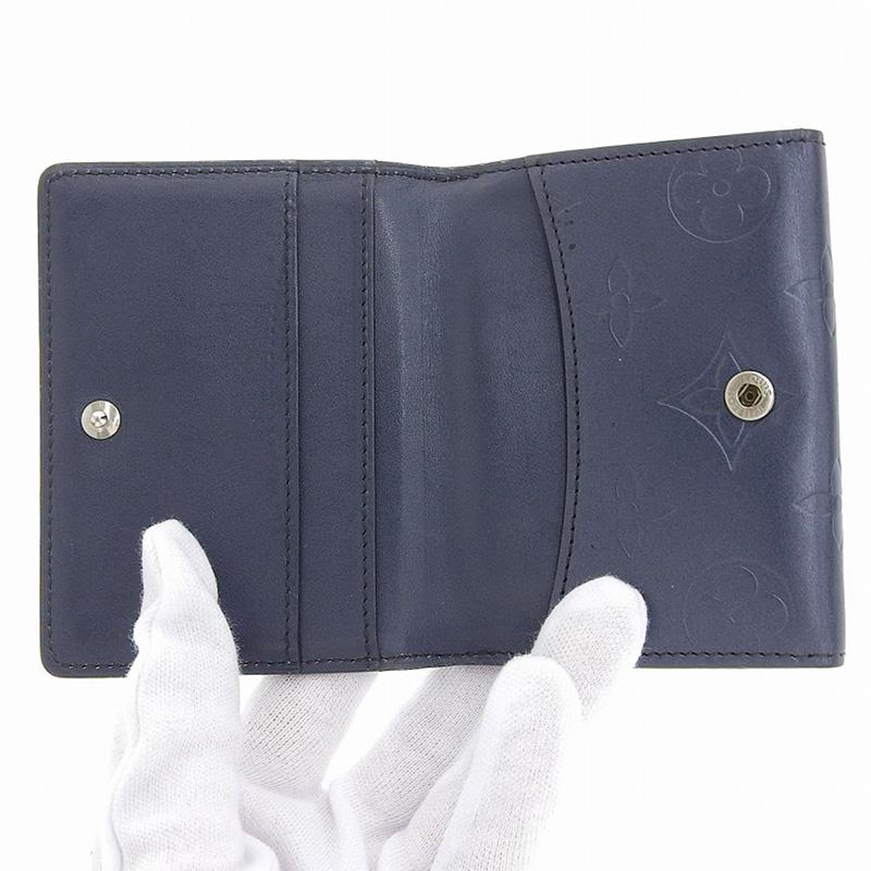 ルイヴィトン LOUIS VUITTON モノグラム・マット ラドロー 二つ折り財布 コンパクトウォレット ネイビー M65122 中古 新入荷 LV1351 LOUIS VUITTON（ルイ・ヴィトン） モノグラム・マット ラドロー 二