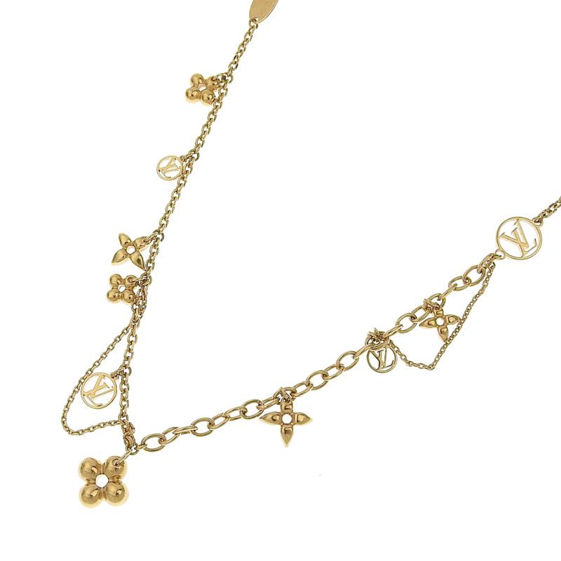 ルイヴィトン LOUIS VUITTON コリエ ブルーミング ネックレス GP 