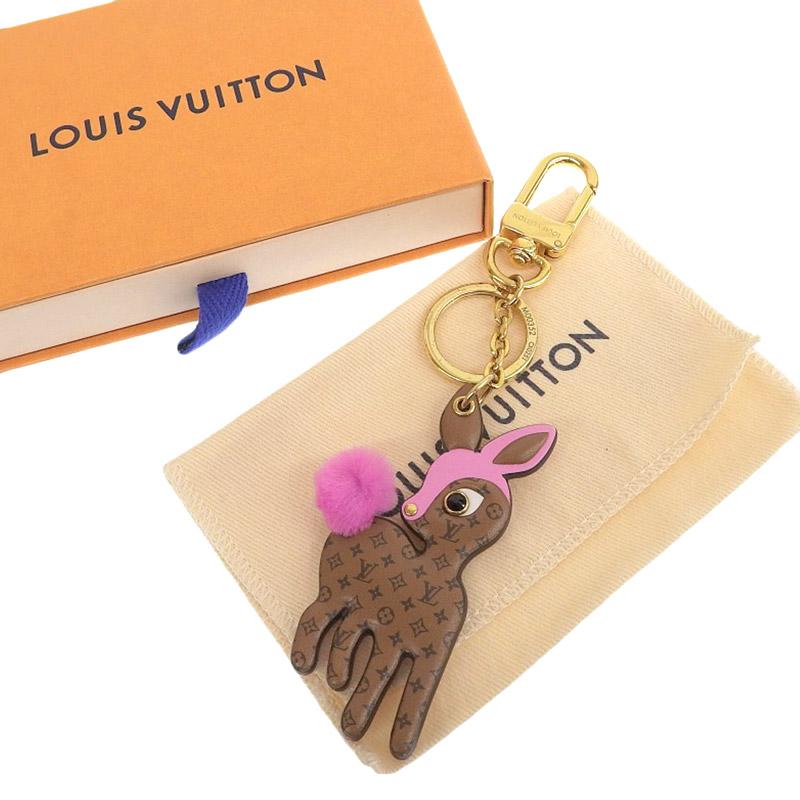 ルイ ヴィトン ポルトクレLVポンヌフ キーホルダー LOUIS VUITTON（ルイ・ヴィトン） モノグラム リバース ポルトクレ