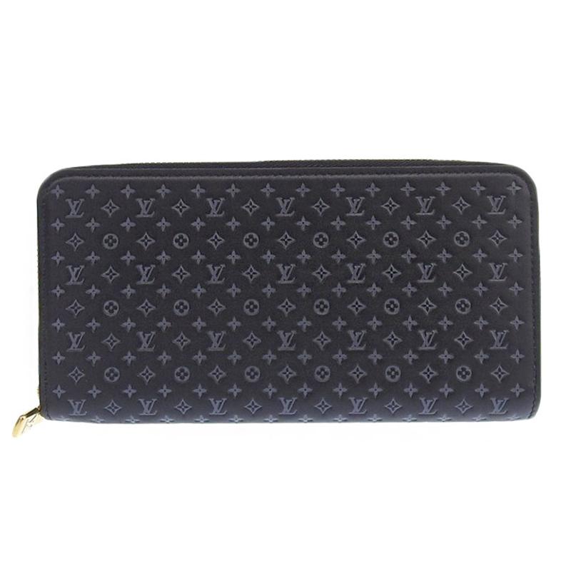 ルイヴィトン LOUIS VUITTON ナノグラム ジッピー ウォレット 長財布 ブラック M82233 中古 新入荷 LV1414 ジッピー・ウォレット ルイヴィトン LOUIS VUITTON ナノグラム
