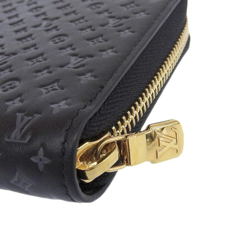 ルイヴィトン LOUIS VUITTON ナノグラム ジッピー ウォレット 長財布 ブラック M82233 中古 新入荷 LV1414 ジッピー・ウォレット ルイヴィトン LOUIS VUITTON ナノグラム