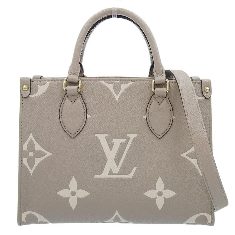 【未使用級】ルイ・ヴィトン（アンプラント）オンザゴー PM　2way　クレーム オンザゴー（LOUIS VUITTON） ルイヴィトン LOUIS VUITTON モノグラム