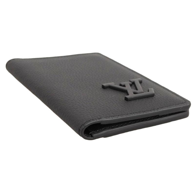★3日以内返品可★ 美品 LOUIS VUITTON ルイ・ヴィトン アエログラム オーガナイザードゥポッシュ M69979 カードケース ブラック カーフレザー メンズ LOUIS VUITTON（ルイ・ヴィトン） LOUIS VUITTON LVアエログラム