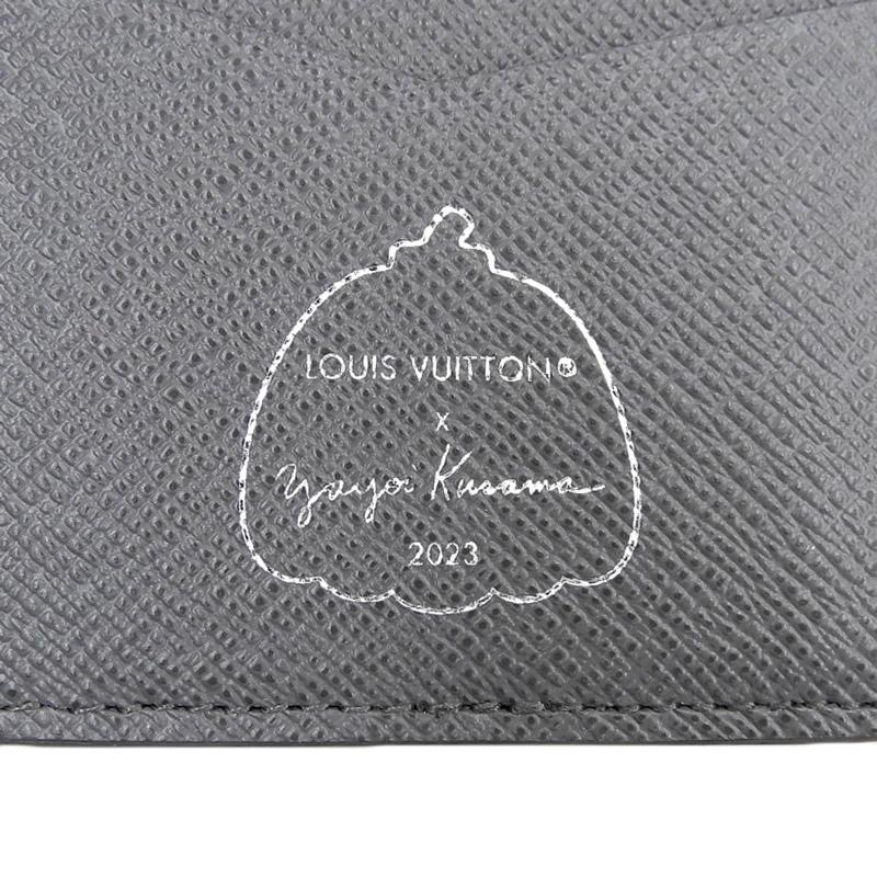 ルイヴィトン LOUIS VUITTON モノグラム オーガナイザードゥポッシュ 草間彌生 カードケース ダークグレー M81969 美品 新入荷 LV1479 LOUIS VUITTON（ルイ・ヴィトン） モノグラム オーガナイザードゥ