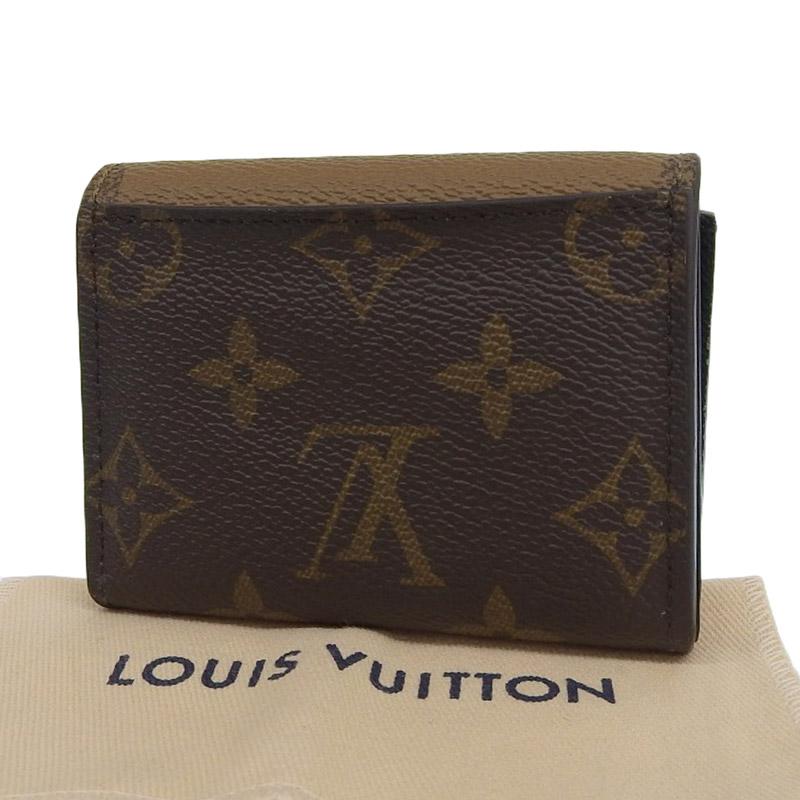 ルイヴィトン LOUIS VUITTON モノグラム・リバース ポルトフォイユ・ゾエ 三つ折り財布 コンパクトウォレット M80725 中古 新入荷 LV1498 LOUIS VUITTON（ルイ・ヴィトン） モノグラム・リバース