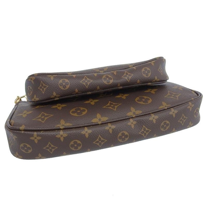ルイヴィトン LOUIS VUITTON モノグラム ミュルティ・ポシェット・アクセソワール 2WAYバッグ カーキ M44813 中古 新入荷 LV1558 ルイ・ヴィトン LOUIS VUITTON ミュルティ・ポシェット・アクセ