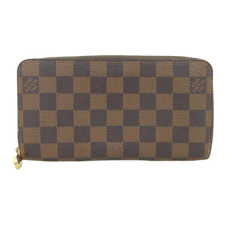 ルイヴィトン N60015 ジッピーウォレット 長財布 ダミエ エベヌ 8 ジッピー・ウォレット ルイヴィトン LOUIS VUITTON ダミエ ジッピー