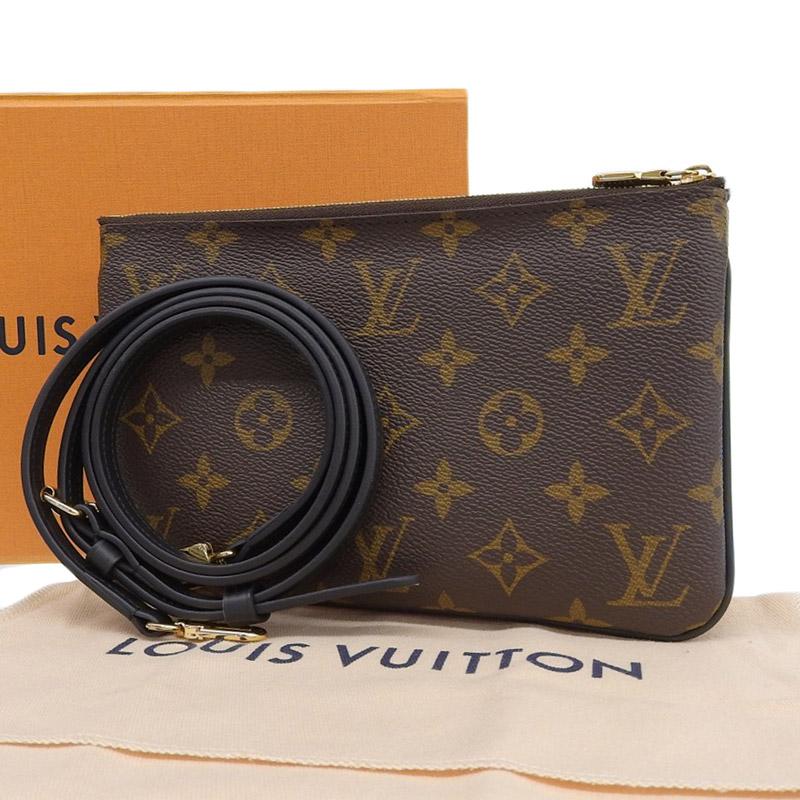 ポシェット・ドゥーブルジップ ルイヴィトン LOUIS VUITTON モノグラム  