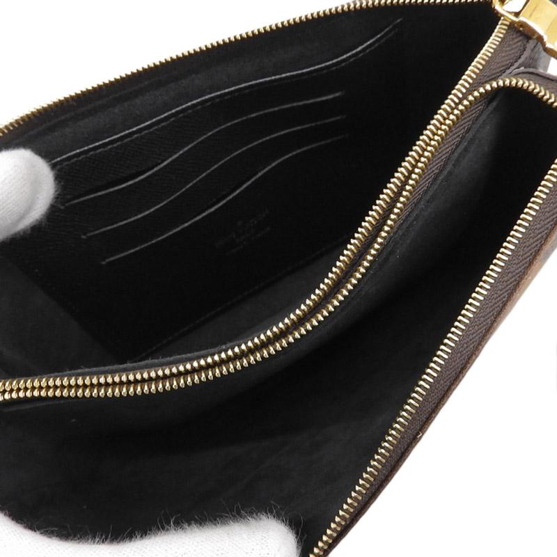 ポシェット・ドゥーブルジップ ルイヴィトン LOUIS VUITTON モノグラム  