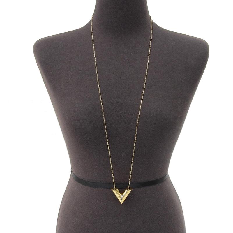 ルイヴィトン LOUIS VUITTON ネックレス エセンシャルV PM GP ゴールド色 MP1465 中古 新入荷 LV1663 | LOUIS VUITTON | 01