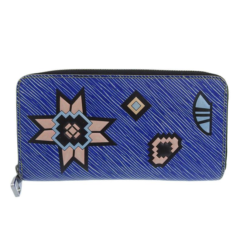 ジッピー・ウォレット ルイヴィトン LOUIS VUITTON エピ デニム サマー
