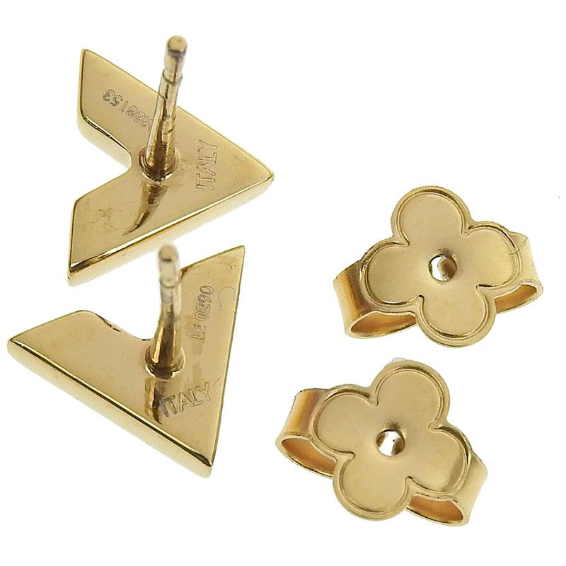 LOUIS VUITTON ルイヴィトン エセンシャルV ピアス GP ゴールド色