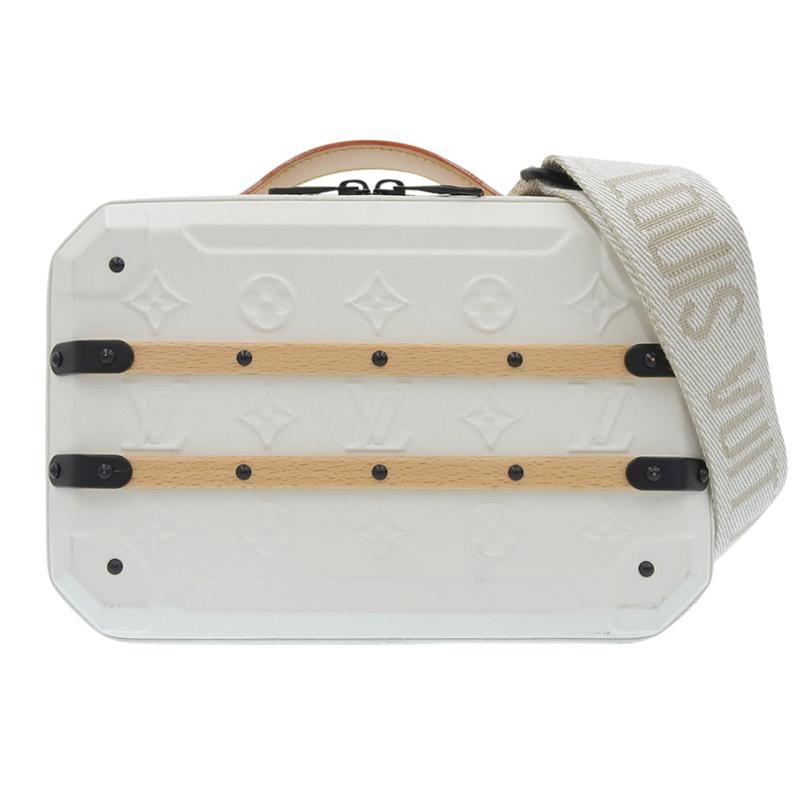 ルイヴィトン LOUIS VUITTON フューチャー・トランク 2WAY ショルダーバッグ レザー/ウッド ホワイト/ブラック M21950 中古 新入荷 LV1717 LOUIS VUITTON（ルイ・ヴィトン） フューチャー・トランク 2WAY