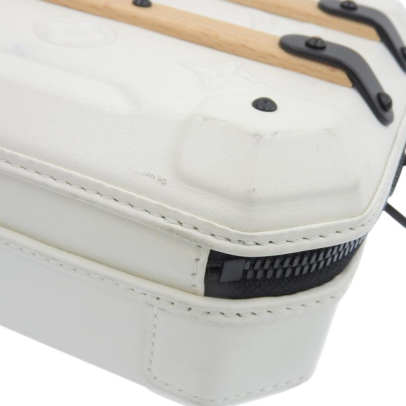 ルイヴィトン LOUIS VUITTON フューチャー・トランク 2WAY ショルダーバッグ レザー/ウッド ホワイト/ブラック M21950 中古 新入荷 LV1717 LOUIS VUITTON（ルイ・ヴィトン） フューチャー・トランク 2WAY