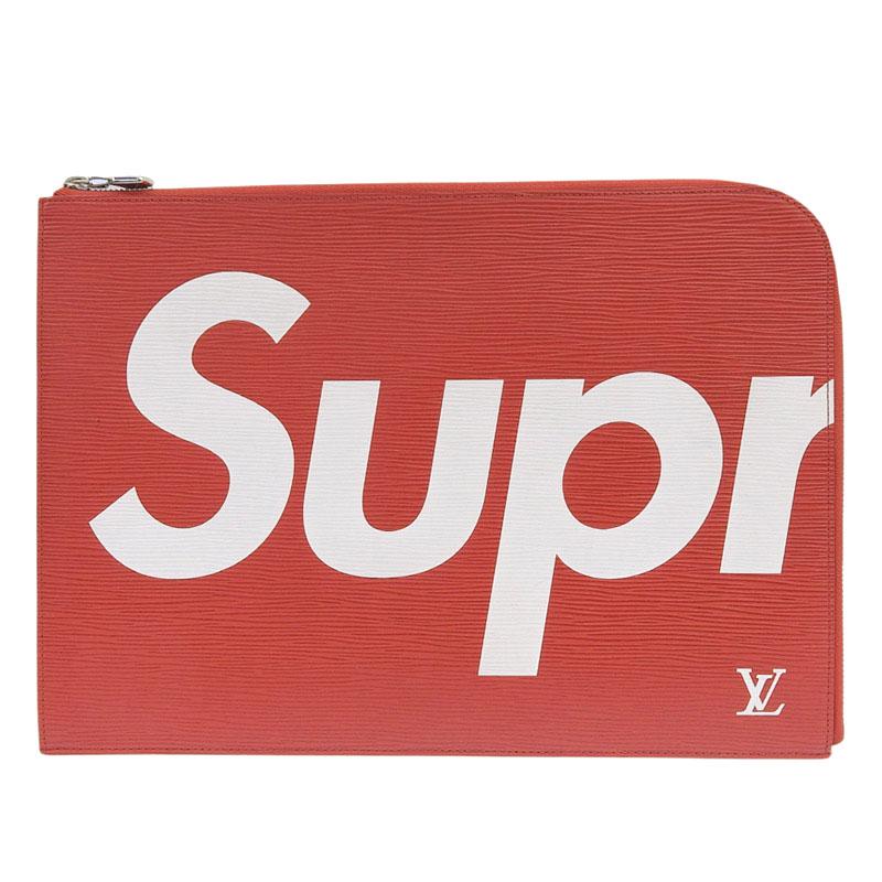 ルイヴィトン LOUIS VUITTON クラッチバッグ ポシェット ジュール GM エピレザー レッド ゴールド金具 赤 シュプリーム コラボ M67722 TN1197 【箱】【中古】 ポシェット・ジュール ルイヴィトン LOUIS VUITTON エピ ポシェット