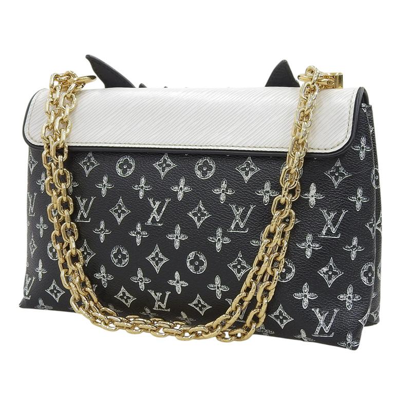 ルイヴィトン LOUIS VUITTON キャットグラム キャット ポシェット エピ レザー ブラック ホワイト オレンジ M52935 中古 新入荷 LV1744