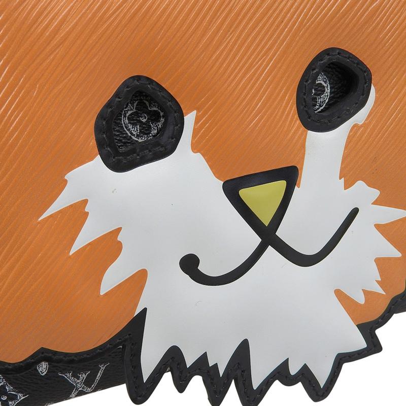ルイヴィトン LOUIS VUITTON キャットグラム キャット ポシェット エピ レザー ブラック ホワイト オレンジ M52935 中古 新入荷 LV1744