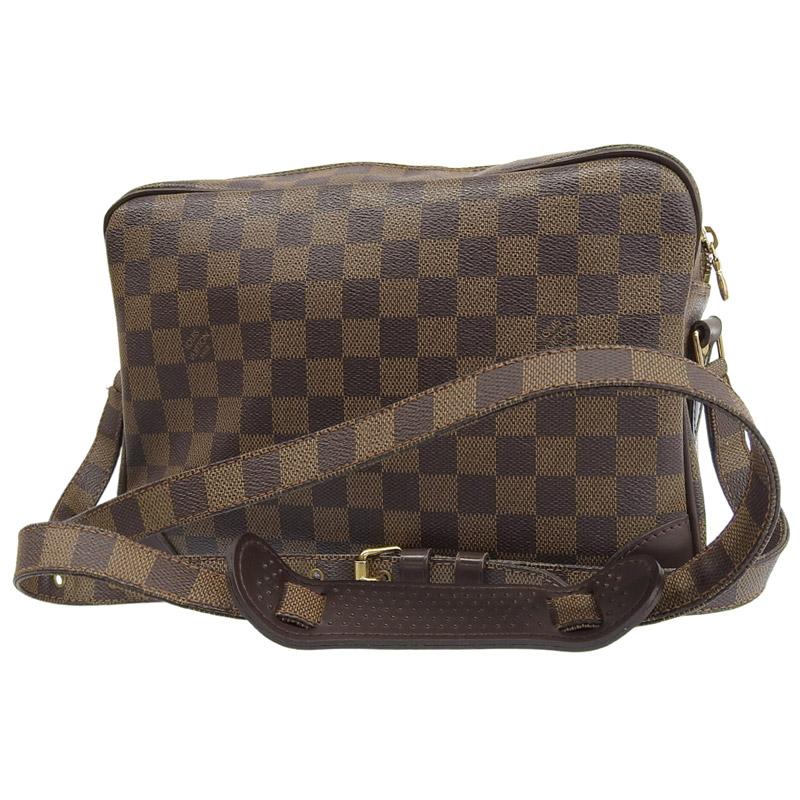 本物 ルイヴィトン LOUIS VUITTON LV ナイル スペシャルオーダー ダミエ エベヌ ショルダーバッグ ポシェット ブラウン N48062 Nile ビトン バッグ 中古・ ナイル（LOUIS VUITTON） ルイヴィトン LOUIS VUITTON ダミエ ナイル
