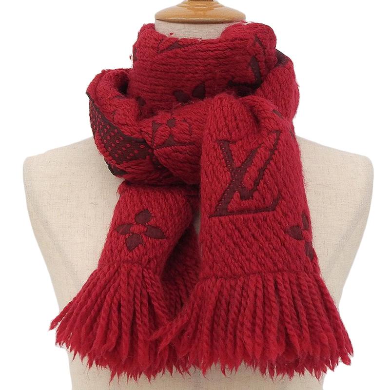 LOUIS VUITTON ルイヴィトン エシャルプロゴマニア マフラー ウール  