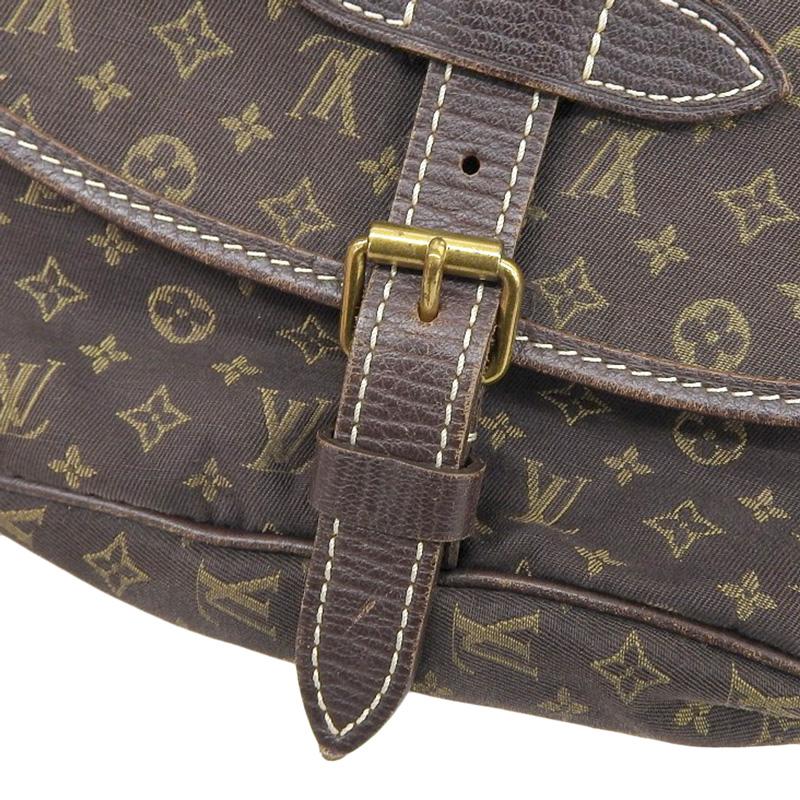 ルイヴィトン LOUIS VUITTON モノグラム・ミニ・ラン ソミュール ショルダーバッグ エベヌ M95227 中古 新入荷 LV1812 ソミュール ルイヴィトン LOUIS VUITTON モノグラム・ミニ・ラン