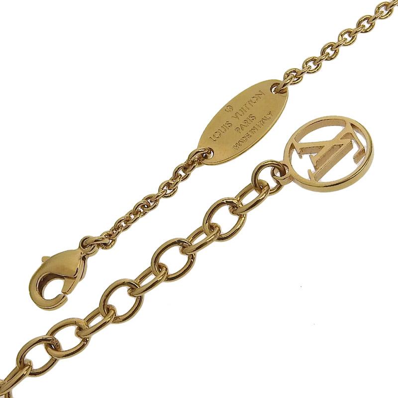 ルイヴィトン LOUIS VUITTON エセンシャルV パールフェクション ネックレス GP ゴールド色 ホワイト系 M69618 中古 新入荷 LV1845 | LOUIS VUITTON | 05