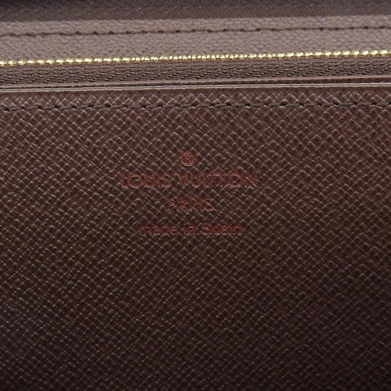 【使用感わずか】ルイヴィトン ダミエ エベヌ ジッピーウォレット 長財布 ジッピー・ウォレット ルイヴィトン LOUIS VUITTON ダミエ