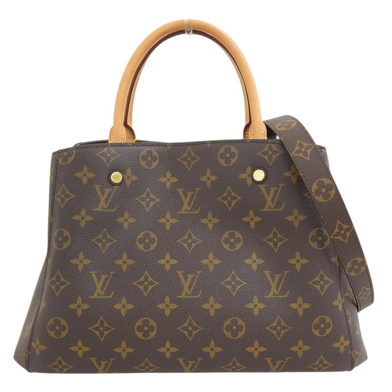 ライム　ルイヴィトン　モノグラム　モンテーニュMM　2way　ハンドバッグ モンテーニュ ルイヴィトン LOUIS VUITTON モノグラム モンテーニュMM