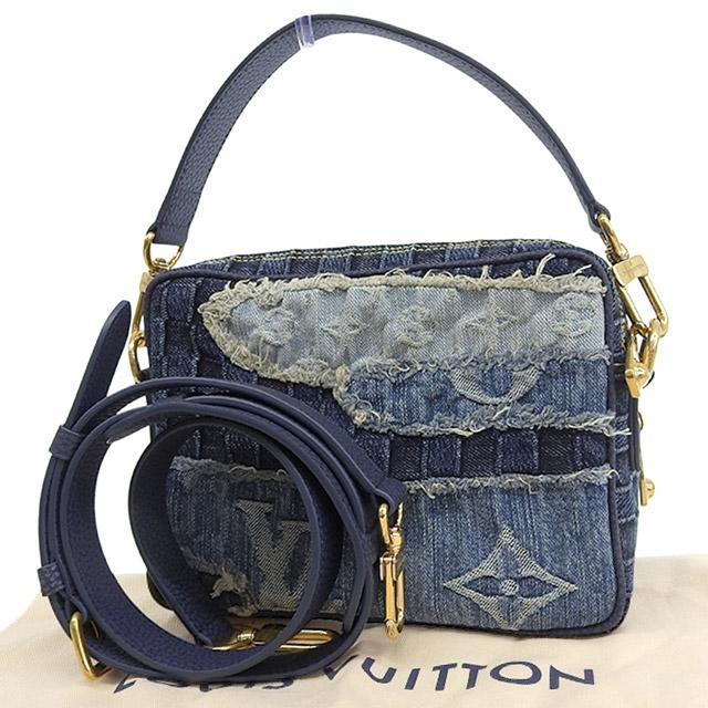 ルイヴィトン LOUIS VUITTON ナイル アザーデニム モノグラム 2WAY ショルダーバッグ ハンドバッグ ネイビー M15296 中古 新入荷 LV1965 ナイル（LOUIS VUITTON） ルイヴィトン LOUIS VUITTON ナイル アザー